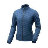 Giacca MEZZA, una giacca termica antivento blu scuro. Ideale per ciclismo urbano. Di TUCANO URBANO.